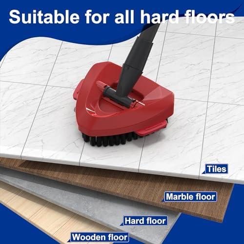 Aifacay Scrub Brush for O-Cedar RinseClean 2 Tank System, Scrubber Mop Head for Ocedar Spin Mop Stiff Bristle Scrubbing All Purpose Triangle Scrub Brush Head Replacement Attachment Floor Cleaning Accessories