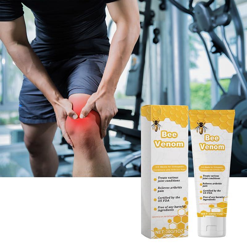 Hlonns Hlonns New Bee Venom Joint and Bone Gel, Bee Venom Gel, New Bee Extract, Bee Venom Honey Cream for Knee and Hands (3boxes)