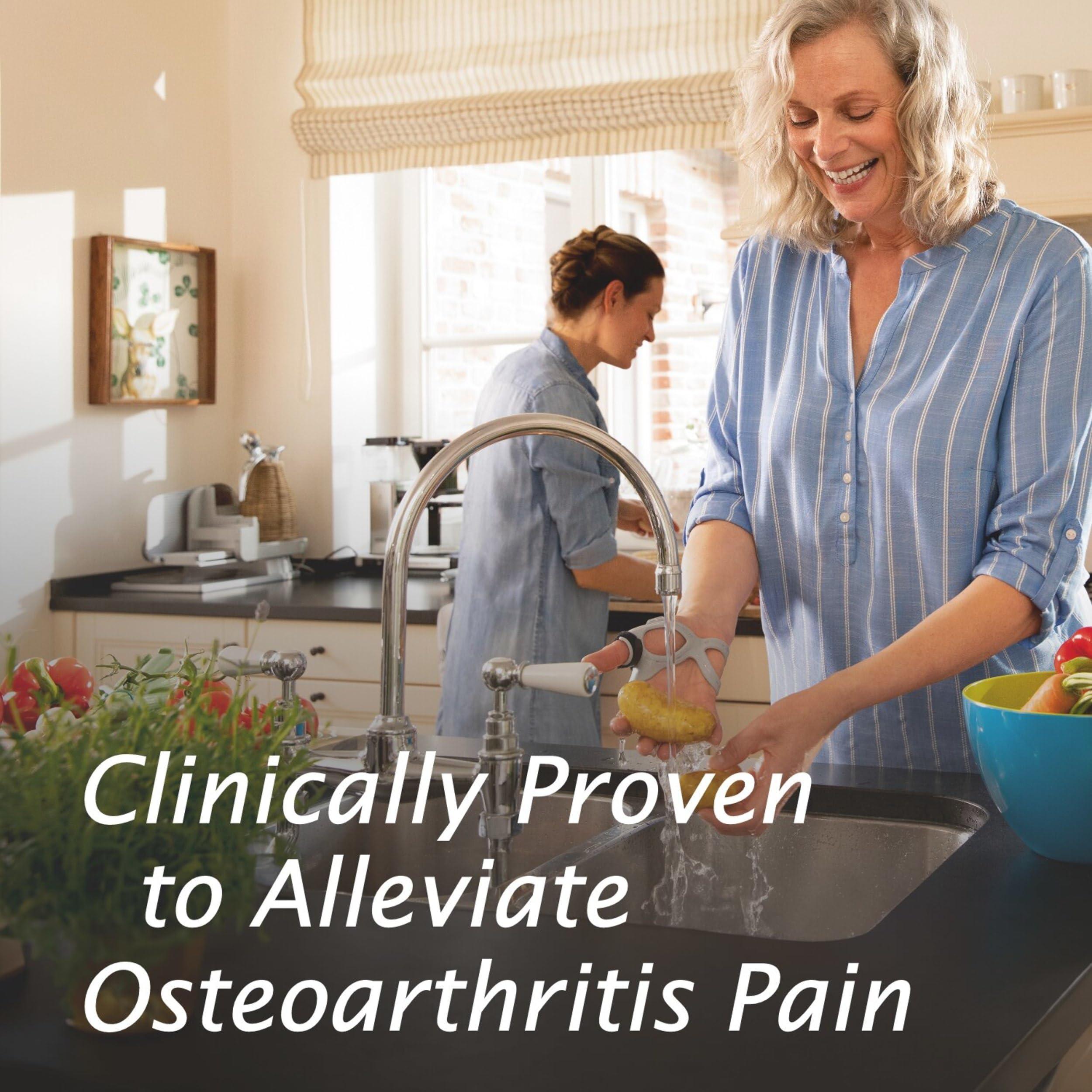 BSN Medical Actimove Professional Line Rhizo Forte Thumb Orthosis Thumb Brace for Osteoarthritis, Skiers Thumb, Rheumatoid Arthritis, Sprains Patented Design Left Hand Gray, Small