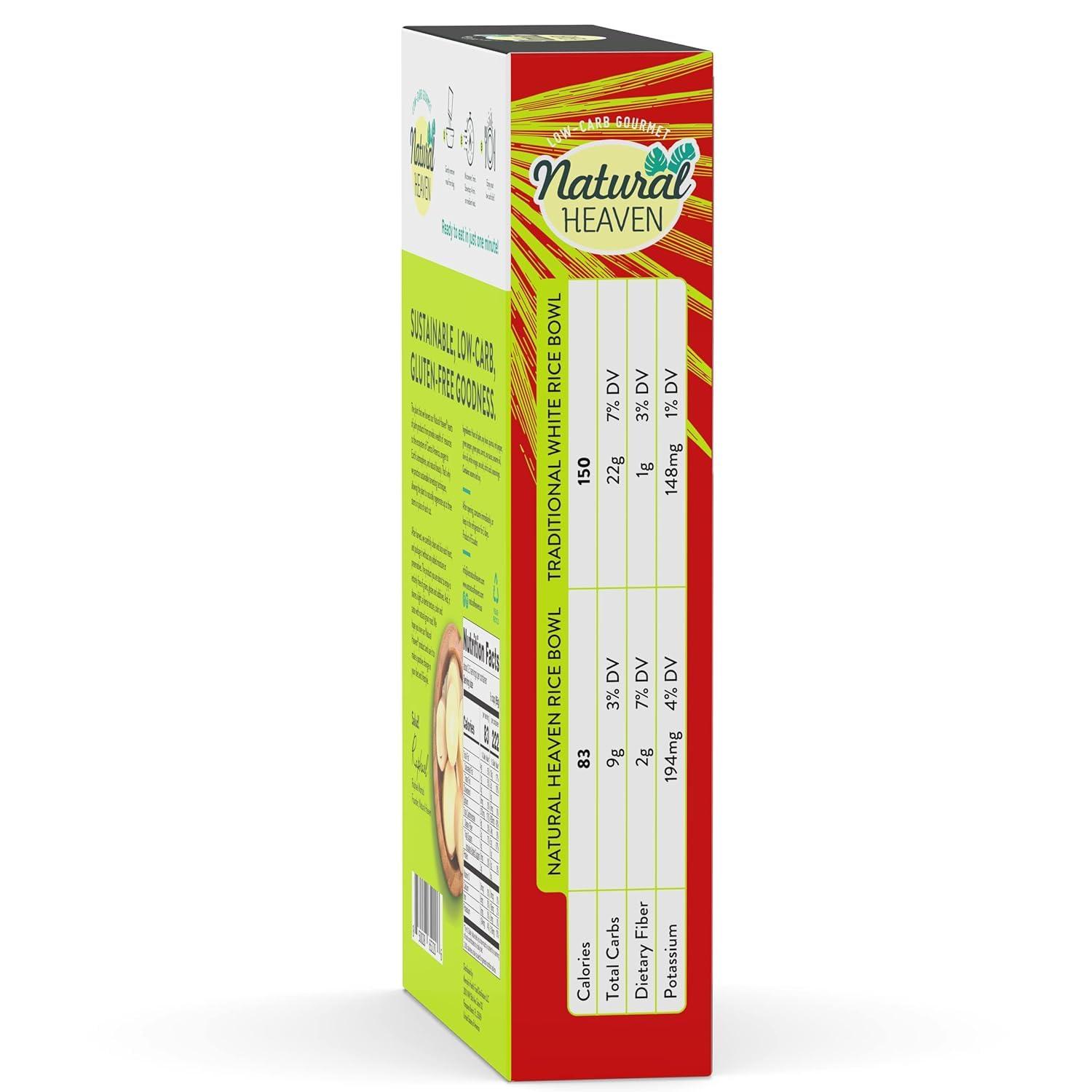 Natural Heaven Natural Heaven Hearts of Palm Asian Keto Food Bowl 6-Pack Prepared Meals, Ready in 60 Seconds, 9 Oz Ea