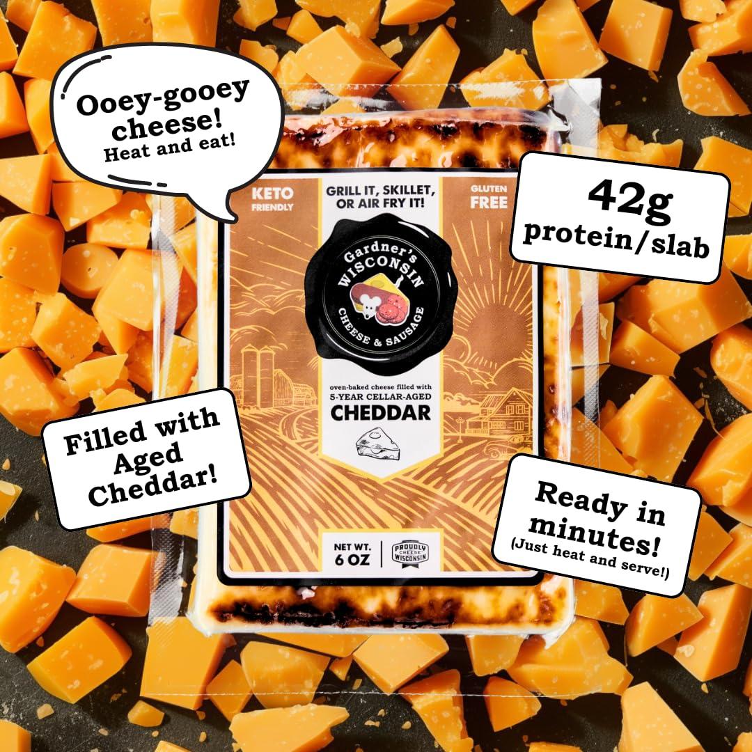 Gardner\'s Wisconsin Cheese Gardner\'s Wisconsin Cheese, Oven Baked Cheese (9 Pack, Oven Baked Bundle) - Artisan Cheese Made in Wisconsin, Perfect for Holiday Gifts, Grilling, Barbeques, and Holiday Season