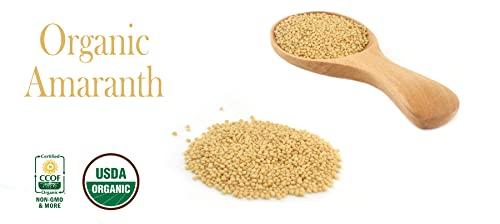 PRIMAL HARVEST Organic Whole Grain Amaranth Grain Seeds non-GMO RAW non-GMO Vegan Bulk (3LB)