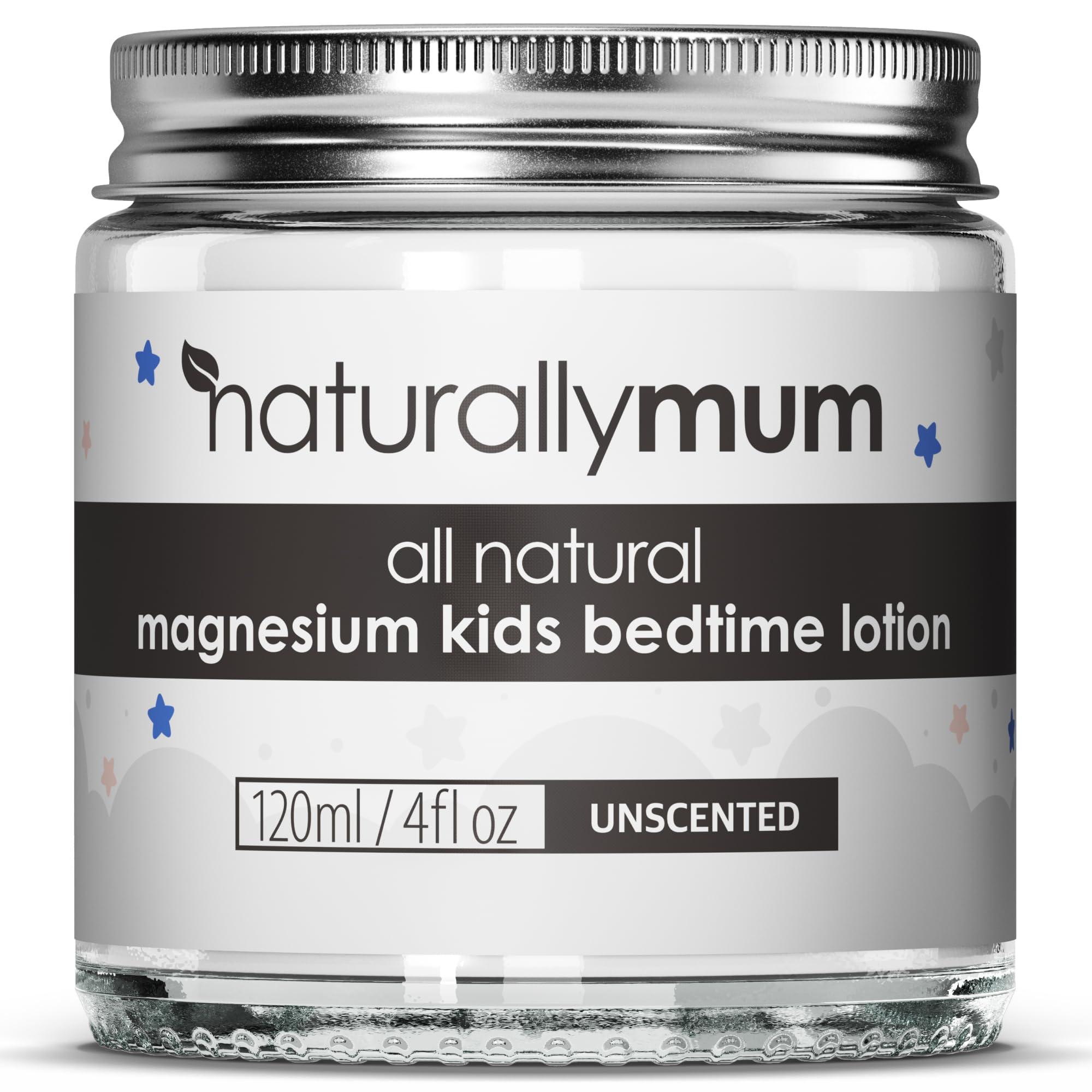 NaturallyMum NaturallyMum - Magnesium Bedtime Lotion for Kids & Babies [NATURAL & SAFE] - Topical Kids Magnesium Cream Lotion for Sleep - Safe for Babies (6M+) - Support for Sleep, Bone & Overall Kids Health
