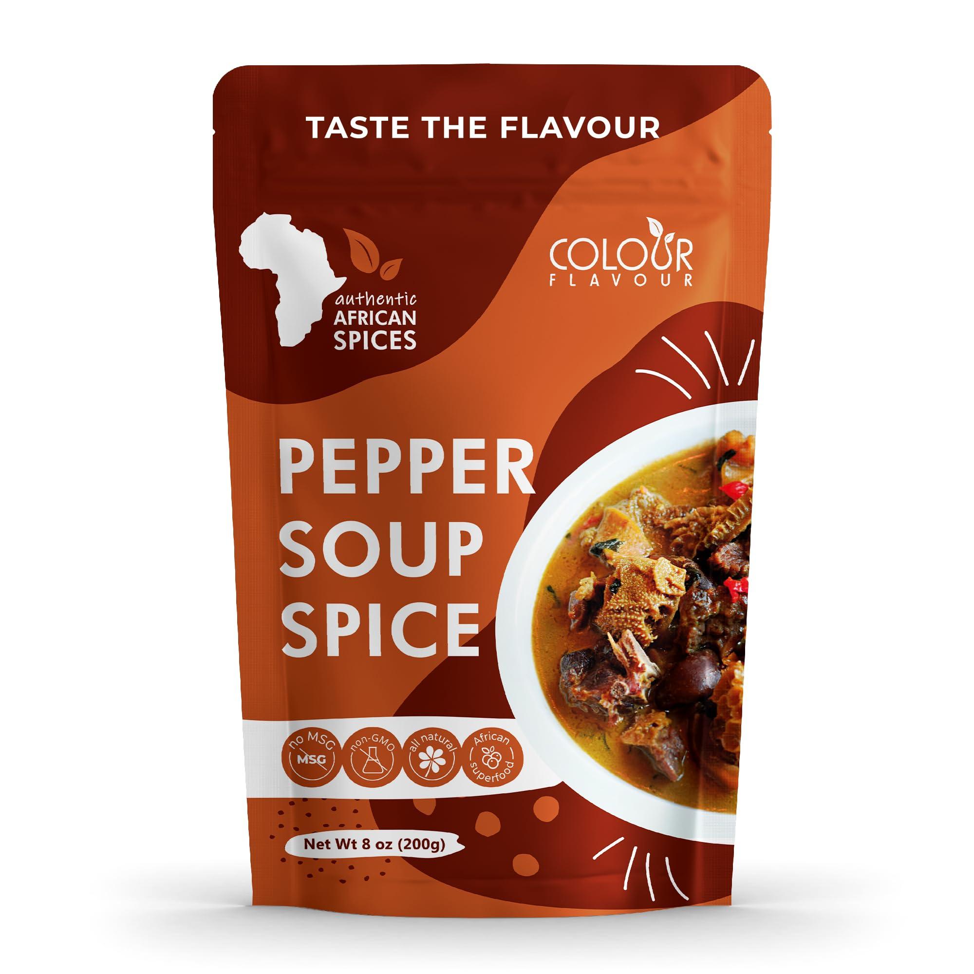 Colour Flavour COLOUR FLAVOUR PEPPER SOUP SPICE SEASONING | Soup seasoning | Made from Organic Herbs and Spices | A Unique Blend of Whole Superfoods | No preservatives | No Chaff | No Added Color | All Natural