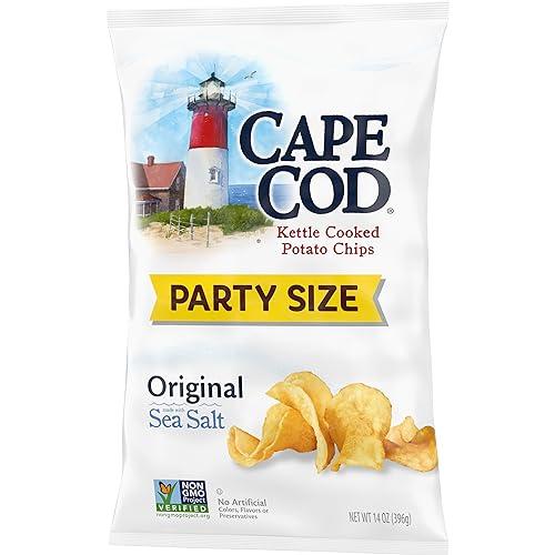 Cape Cod Cape Cod Potato Chips, Original Kettle Chips, 14 Oz Party Size
