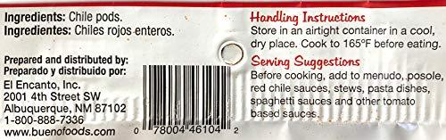 Bueno Foods BUENO Hot Red Chile Powder - Made from Hatch Chile, New Mexico Dried Red Chile Peppers - 6 Ounce Bag