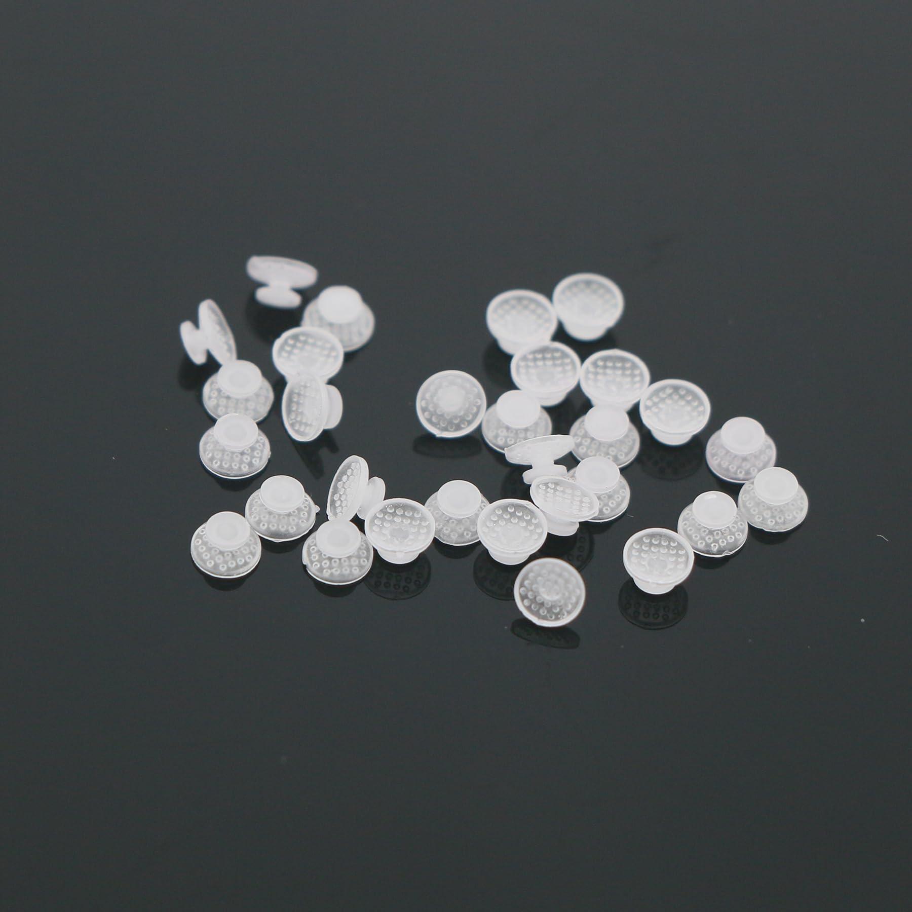 Generic 100 Pcs Ceramic Lingual Buttons Bondable Round Base