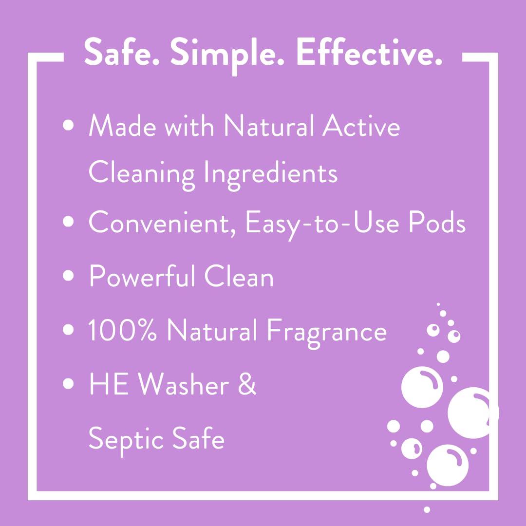 Molly\'s Suds Molly\'s Suds Super Powder Laundry Detergent Pods | Natural Extra Strength Detergent for Sensitive Skin | Ultra Concentrated and Stain Fighting (Lavender - 90 Count)