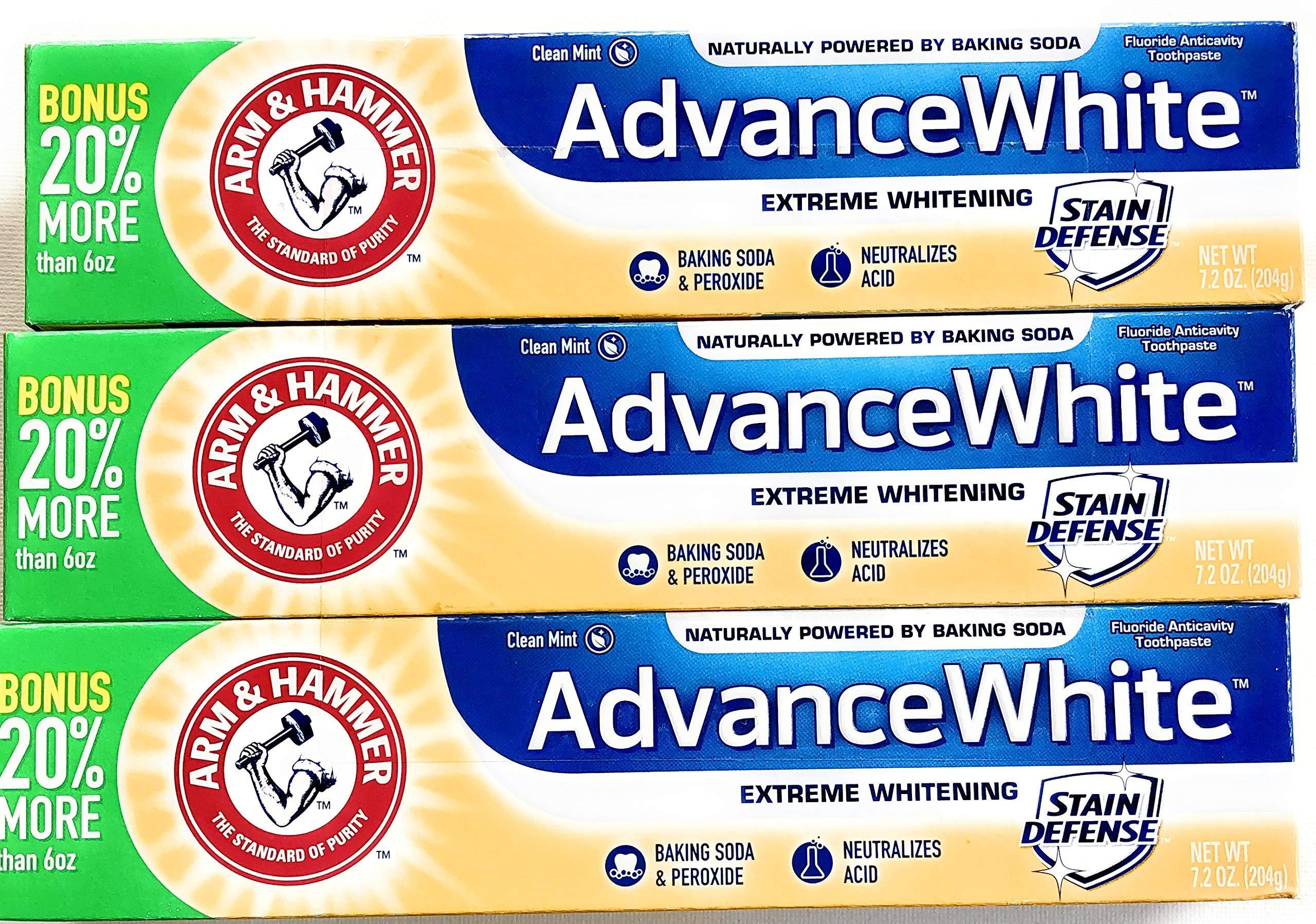 Arm & Hammer Arm And Hammer Advance White Tube, 3 Count