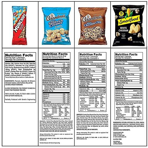 Frito Lay Frito Lay Sweet & Salty Snacks, Variety Mix of Cookies, Crackers, Chips & Nuts, (Pack of 50)