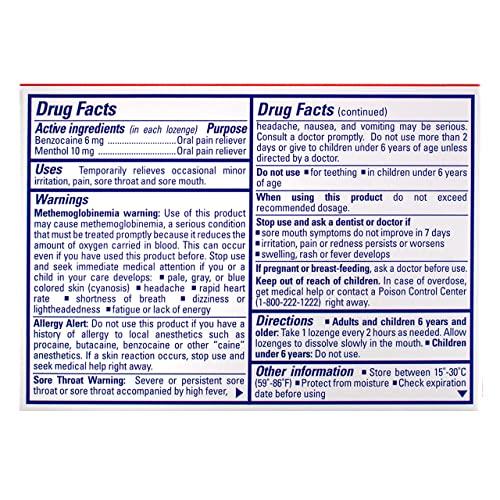 Chloraseptic Chloraseptic Sore Throat Spray, Cherry, 6 fl oz, 1 Bottle Sore Throat Lozenges, Cherry 18 Count