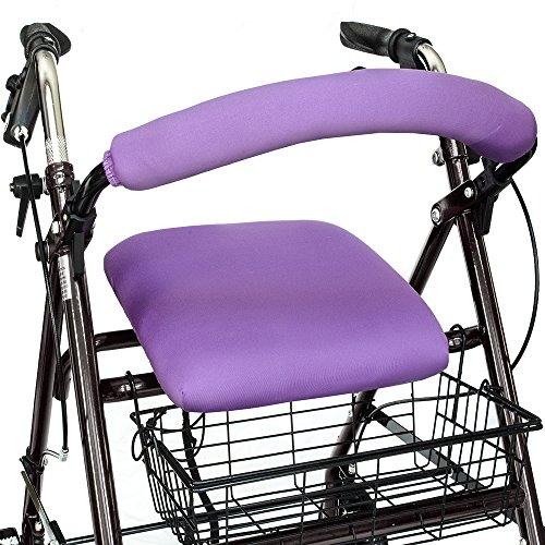 Top Glides Top Glides "Playful Purple" Universal Rollator Walker Seat and Backrest Covers (Purple)