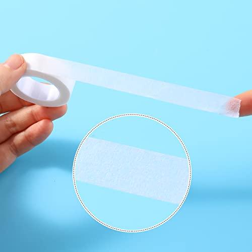 Nuanchu 6 Rolls Flexible Skin Tape Breathable Nose Tape Self Adhesive Gauze Tape for Wound Injuries Swelling Sports, 0.5 Inch x 10 Yards (White)