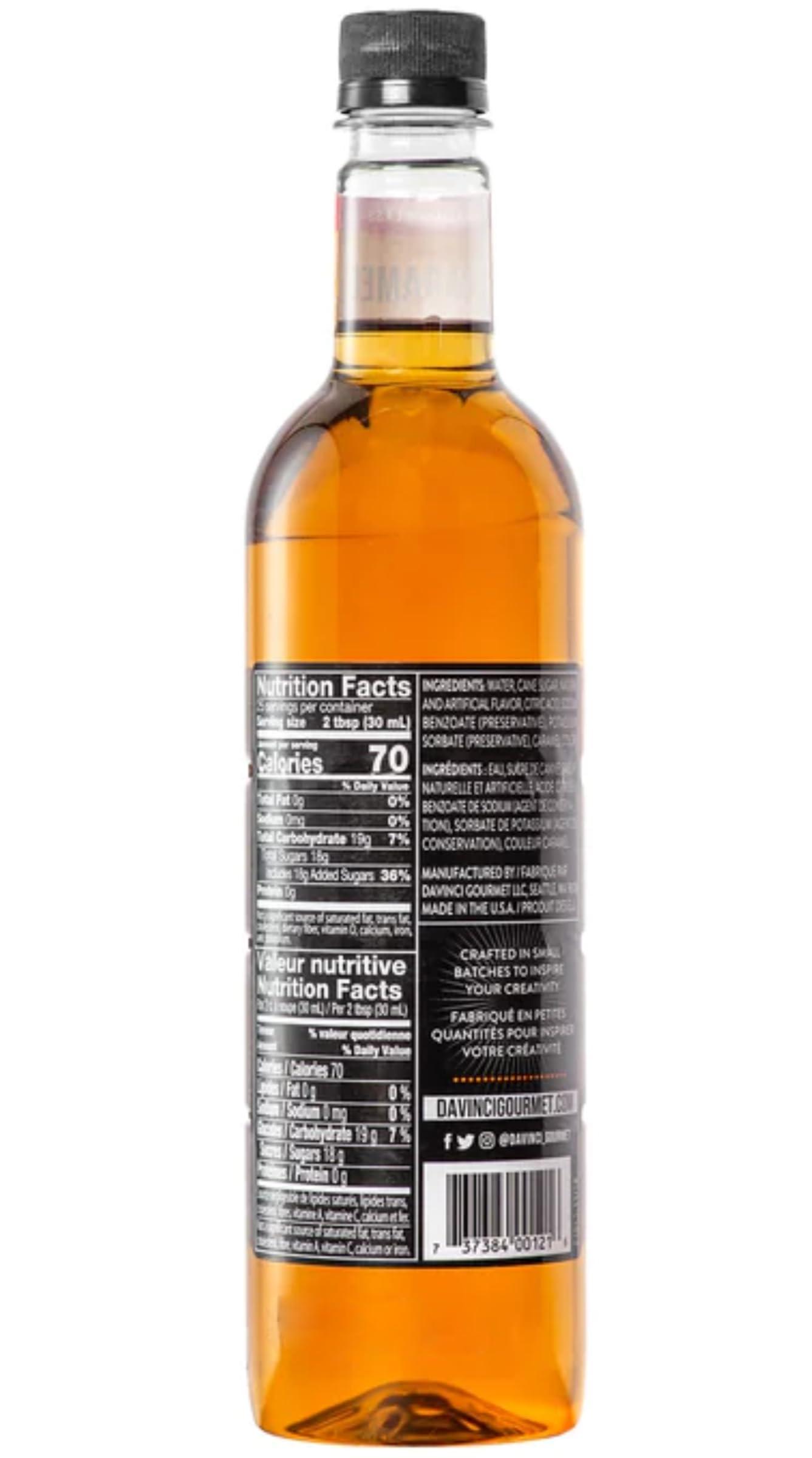 By The Cup DaVinci Gourmet Classic Caramel Syrup, 750 ml (25.4 fl oz) Plastic Bottle (Pack of 2) with 2 By The Cup Pumps