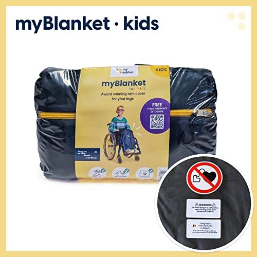 My Add On MyBlanket Summer, Lightweight & Compact Wheelchair Cozy with Light Cotton Lining, Wind & Waterproof, Remain Seated, Leg Protection Rain Cover, for Manual & Electric Wheelchair Users, Powerchair