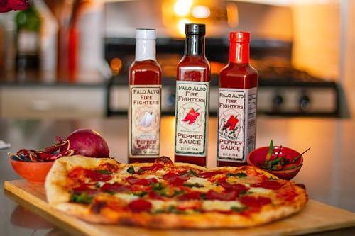 PALO ALTO FIREFIGHTERS Palo Alto Firefighters Pepper Sauce (8.5oz) - Salt Free Pepper Plant Hot Sauce, No Sodium Hot Pepper Sauce, No Salt Sauces