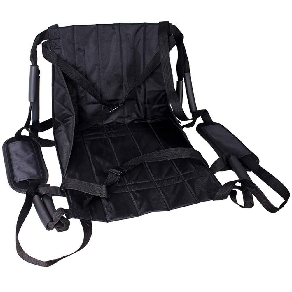 YUSIWOAL Patient Lift Stair Slide Board Transfer Emergency Evacuation Chair Wheelchair Seat Belt Lifting Sling Sliding Transferring Disc Use for Seniors,Bedridden,Disabled,Obesity ( Color : Black , Size : A )