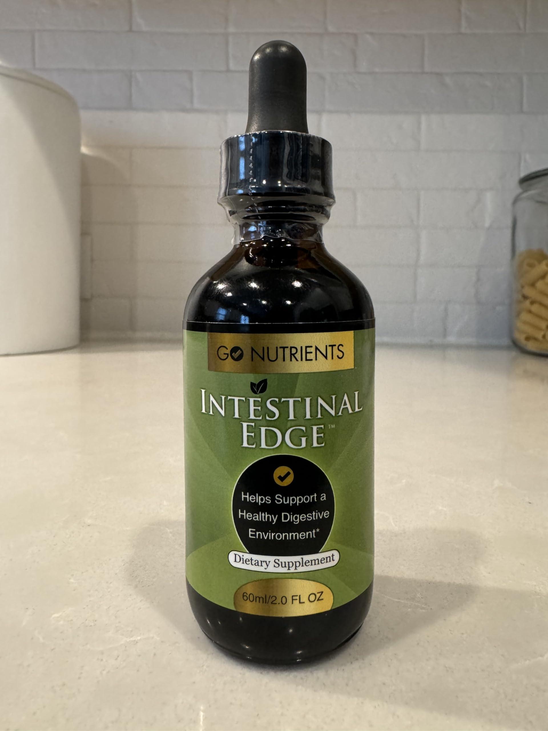 Go Nutrients Go Nutrients Intestinal Edge + Liquid Drops Supplement Chlorophyll - Effective Detox, Cleanse & Energy Combo | No GMOs | No Preservatives