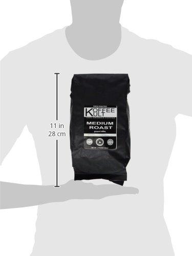 Koffee Kult Koffee Kult Koffee Kult Medium Roast Smooth and Flavorful Medium Roast Ground Coffee - Perfect for a Relaxing Cup Anytime (Medium Roast, 32oz)