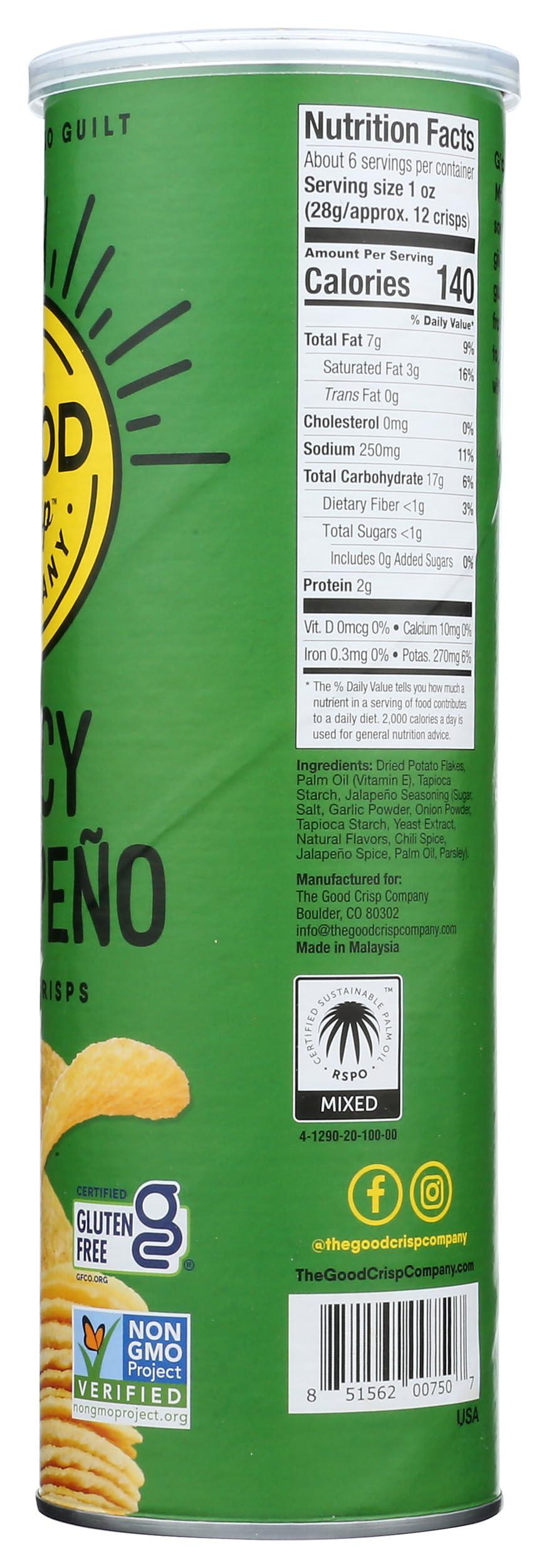 The Good Crisp Company THE GOOD CRISP COMPANY Spicy Jalapeno Potato Crisps, 5.6 OZ