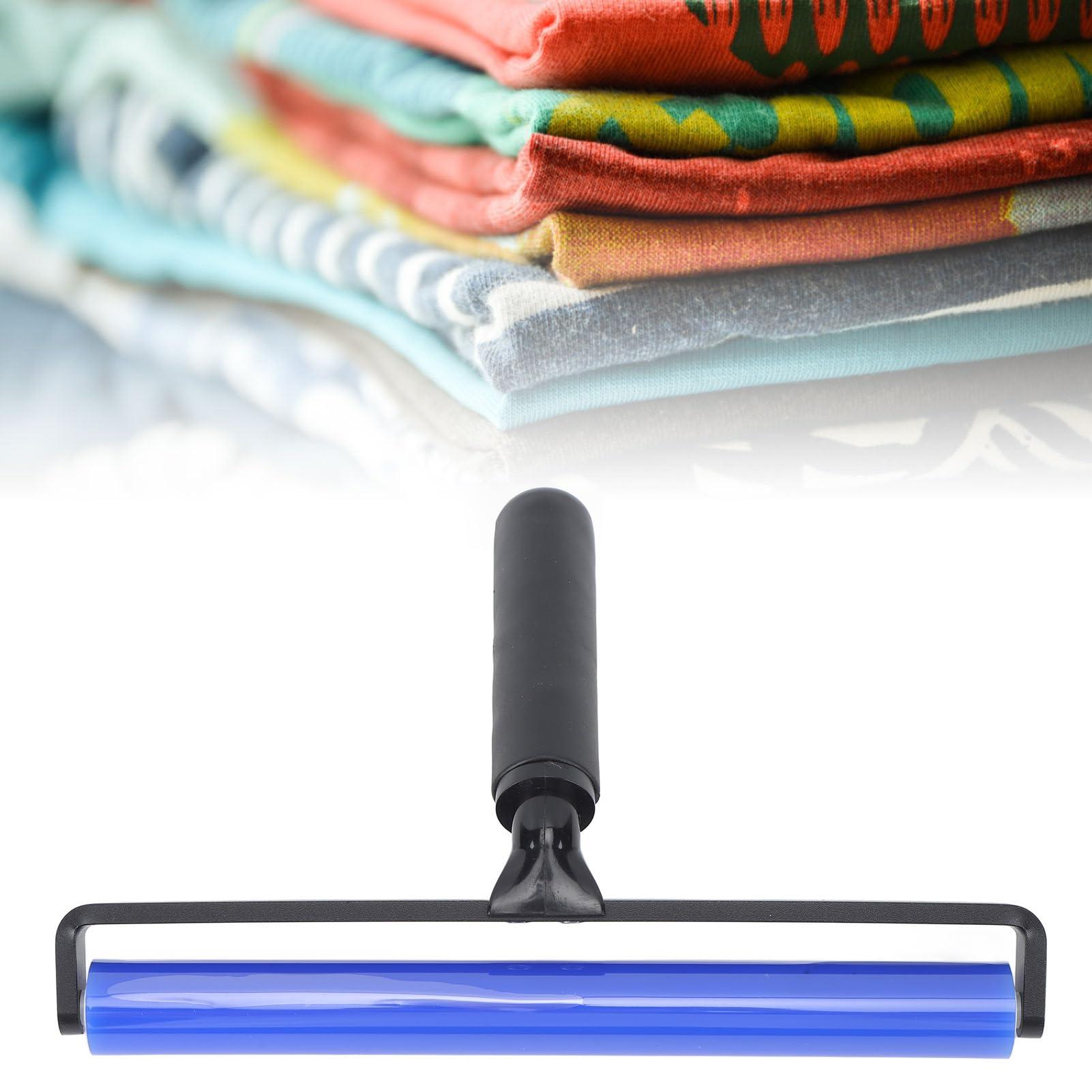 F&Y Static Roller Dust Removal Roller Super Sticky Blue Silicone Soft Static Action Cleaner Roller with Black Handle (8 Inch)
