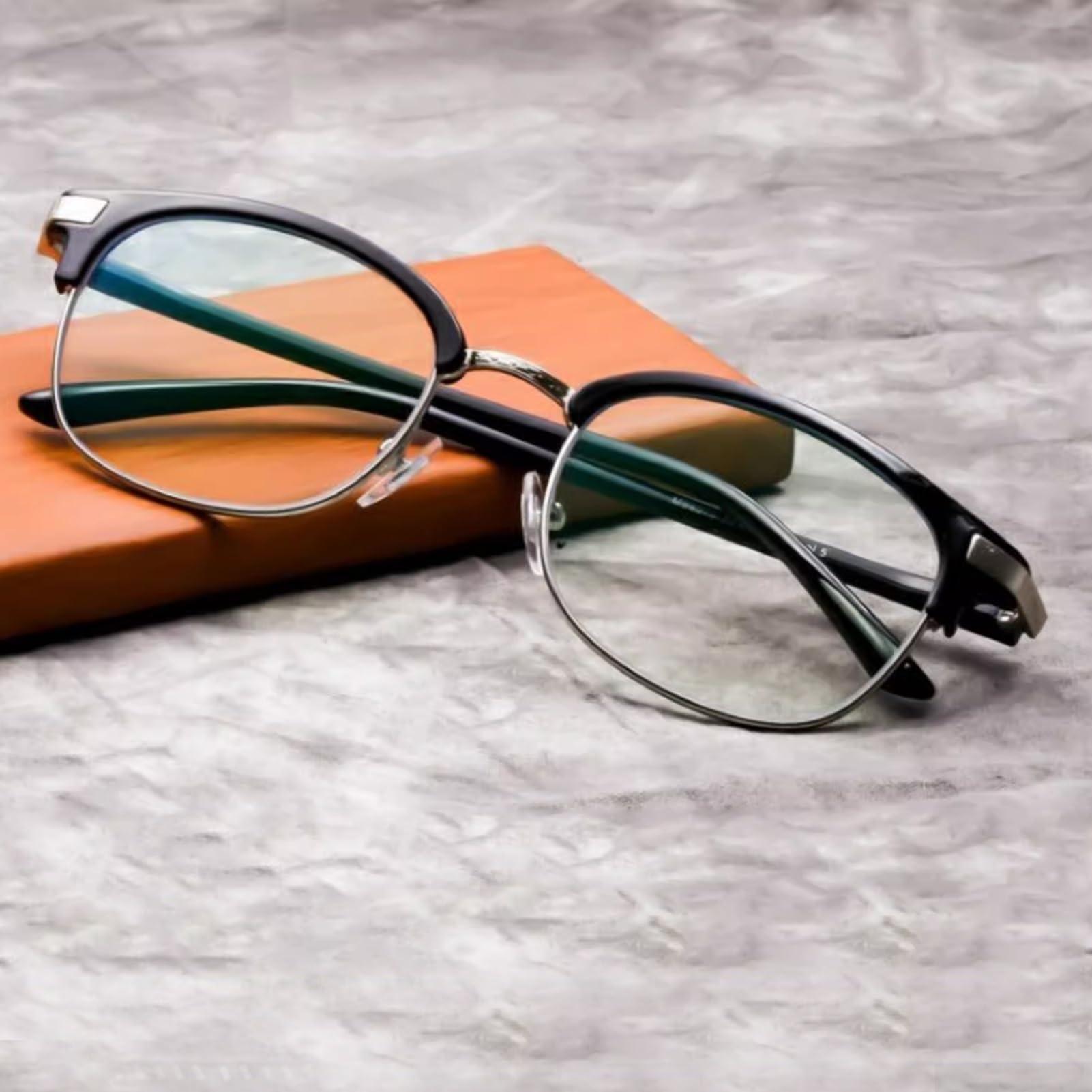 Generic Progressive Multifocal Reading Glasses, Men Photochromic Sunglasses, TR+Metal Frame+Wood Grain Temple (Color : Brown, Size : 2.75 x)