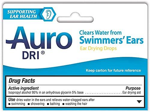 AURO Auro-Dri Ear Water-Drying Aid, Helps Swimmers Ear, 1 Fl Oz (Pack of 6)