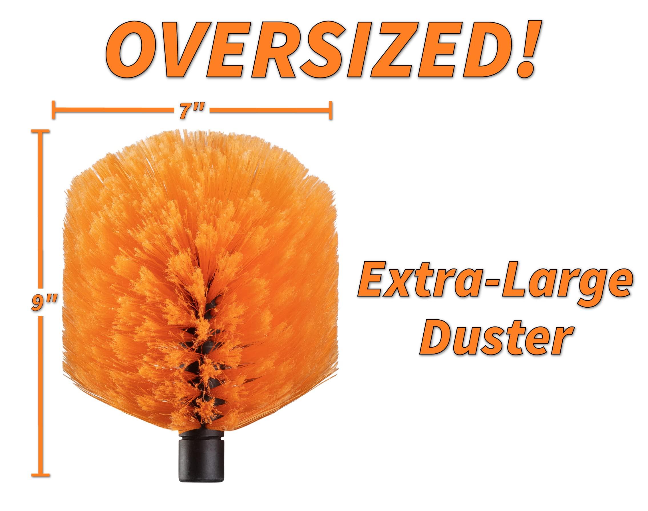 EXTEND-A-REACH 30 Foot Exterior House Cleaning Brush Set & Cobweb Duster with 7-24 ft Extension Pole // Vinyl Siding Brushes with Telescopic Extendable Pole & Window Cleaning Squeegee Tool