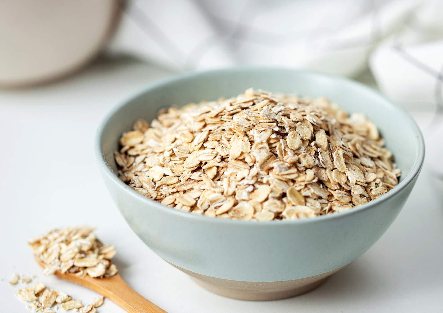 Food to Live Food to Live Quick Cooking Rolled Oats, 1 Pound One Minute Oatmeal, Whole Grain, Instant Meal, Dry Thin Flakes, Uncooked, Raw Whole Foods, Vegan, Kosher, Bulk.Great for Breakfast Cereal