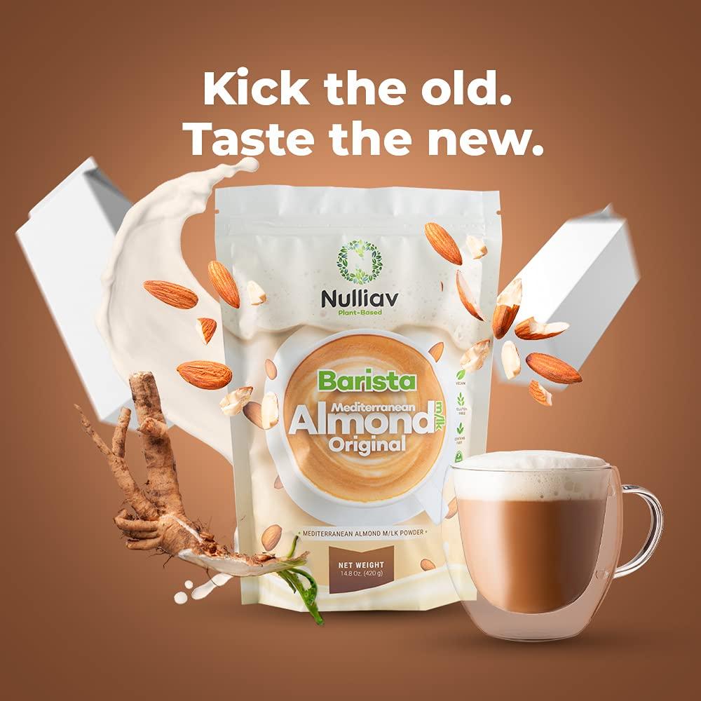 NULLIAV NULLIAV | Barista Mediterranean Almond Milk Powder Original 14.8 Oz.
