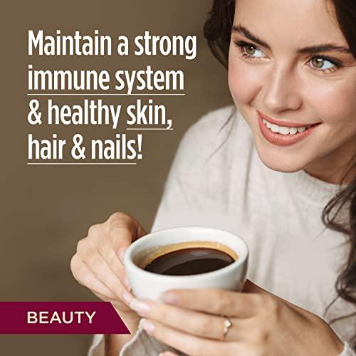 VitaCup VitaCup Beauty Collagen Coffee Pods for Hair, Skin & Nails, with Biotin & Folate, Medium Dark Roast, Keto Friendly, Recyclable Single Serve Pod Compatible with Keurig K-Cup Brewers,16 Ct