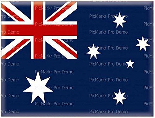 Art of Eric Gunty 1/4 Sheet - Australian Flag Birthday Celebration - Edible Cake/Cupcake Party Topper - D613