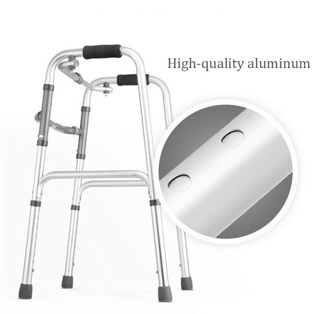 LIYIN- Walker Ultra Narrow Light Weight Walking Frame Height Adjustable and Ergonomic Handle for Elderly and Disabled-Adjustable Height - Medium