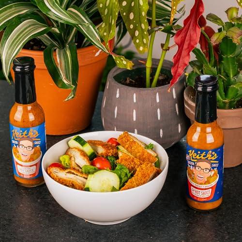 Heatonist Keith\'s Hot Chicken Sauce by Heatonist, Hot Sauce Made with Natural Ingredients: Flavors of Buffalo Ranch & Ghost Peppers, 5 fl oz Bottle (1-Pack)