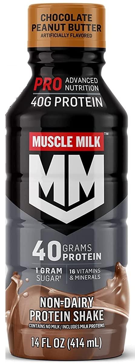Muscle Milk Protein Shakes Muscle Milk Pro Series Protein Shake, 4 Flavor Variety, 40g Protein, 14 Fl Oz (Pack of 12)