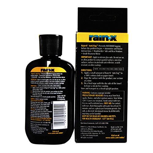 Rain-X Rain-X AF21106D Glass & Mirrors Anti-Fog Treatment, Prevents Fogging & Steaming on Windshield and Visors, Improves Visibility, Great for Auto & Home