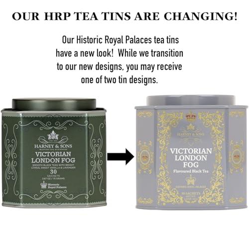 Harney & Sons Harney & Sons Victorian London Fog Tea, Black and Oolong Tea with Citrus, Vanilla and Lavender | 30 Sachets, Historic Royal Palaces Collection