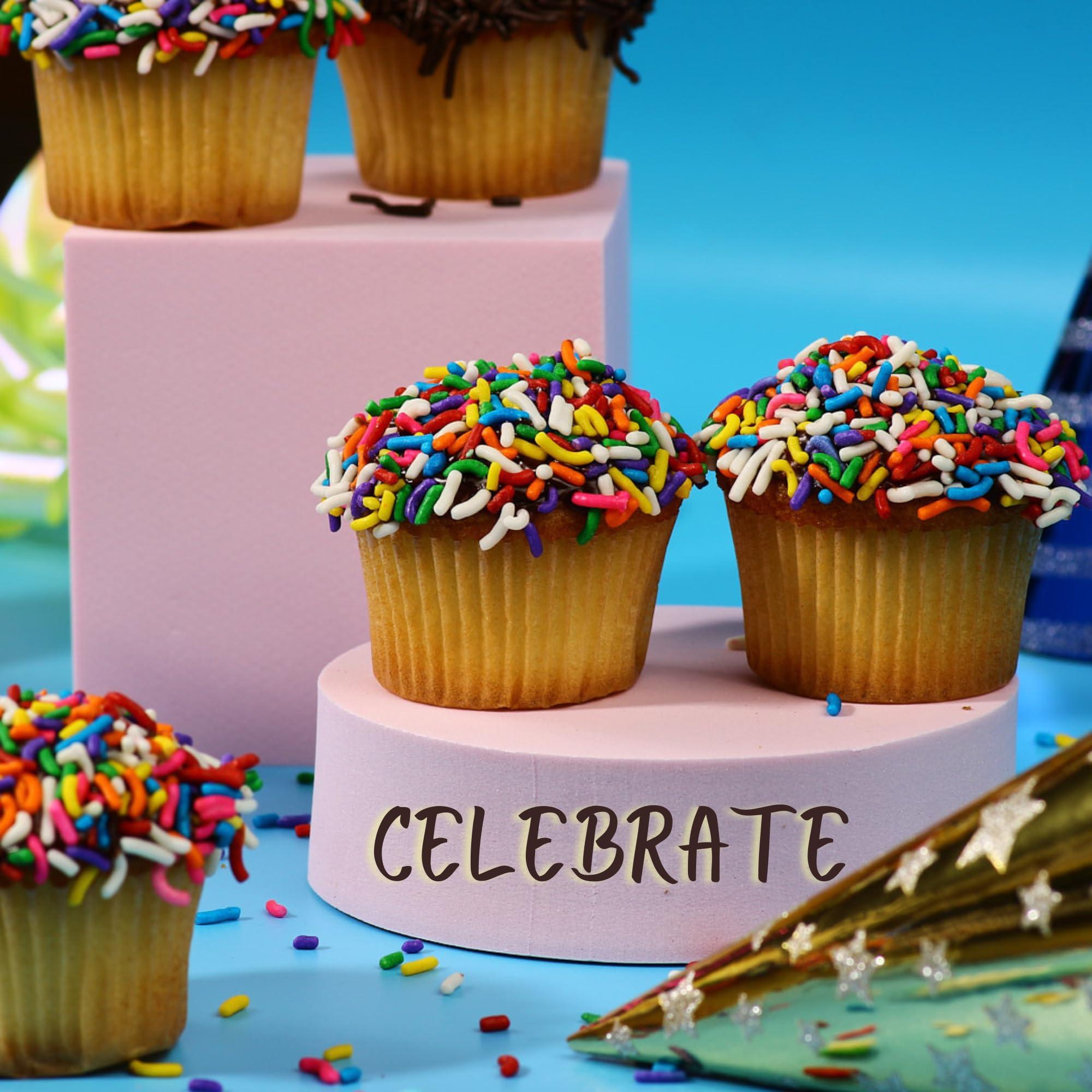 Stern's Bakery Gourmet Cookie Gift Box | 12 Individually Wrapped Sprinkle Cupcakes | Valentine Cookie Basket | Christmas, New Years & Birthdays | Men, Women & Kids | Sterns Bakery (Sprinkle Cupcake Gift Pack)