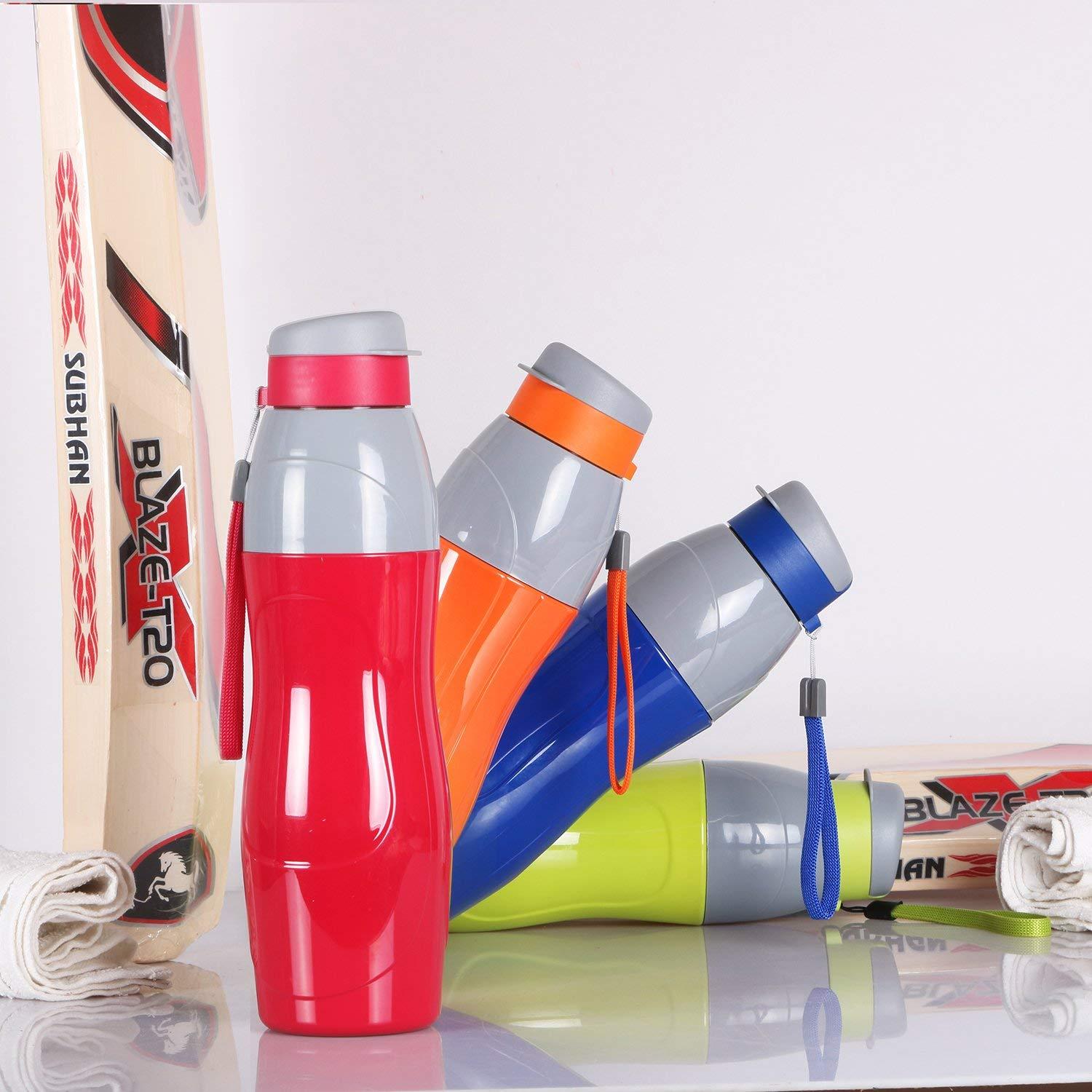 Cello Cello Puro Sports Plastic Water Bottle Set, 900ml, Set of 2, Assorted