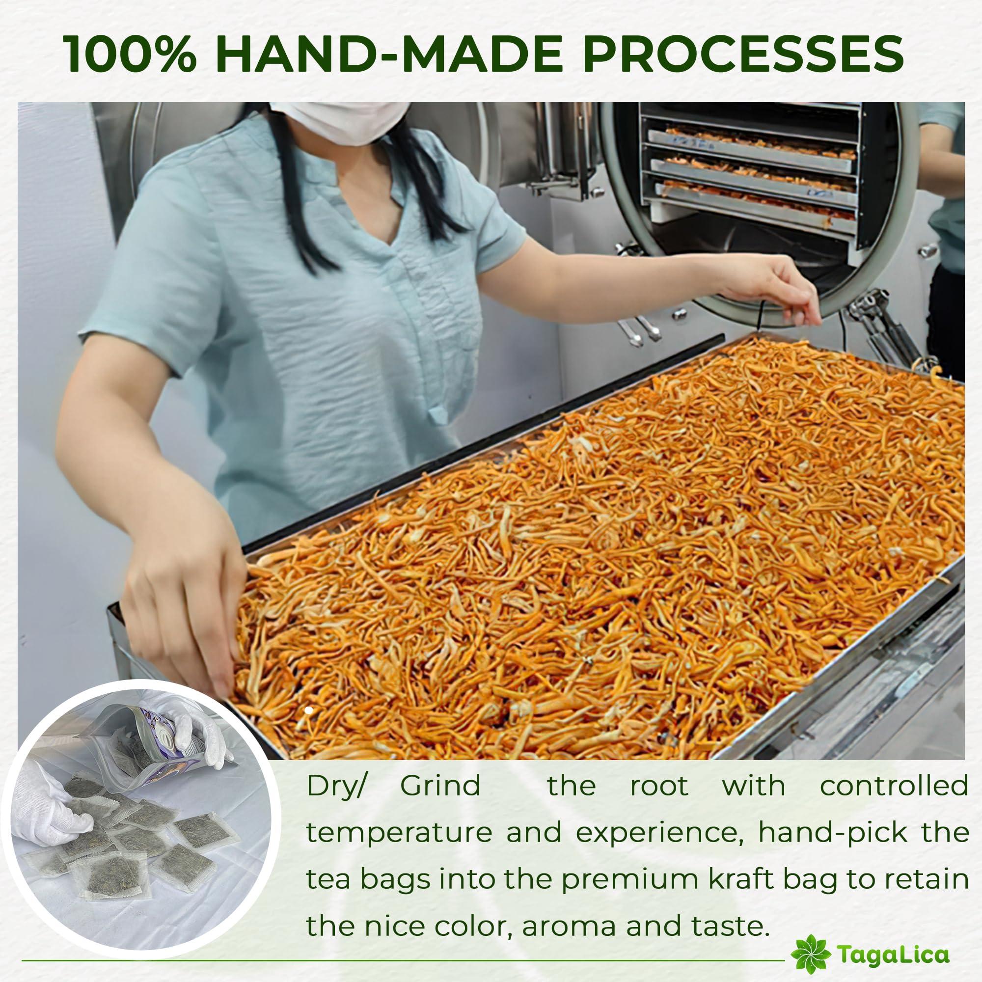 Tagalica Tagalica, Premium 30 Dandelion Root Tea Bags, 100% Natural & Pure from Dandelion Root, Eco-Conscious Tea Bags, Dandelion Root Herbal Tea. No Sugar, No Caffeine, No Gluten, Vegan.