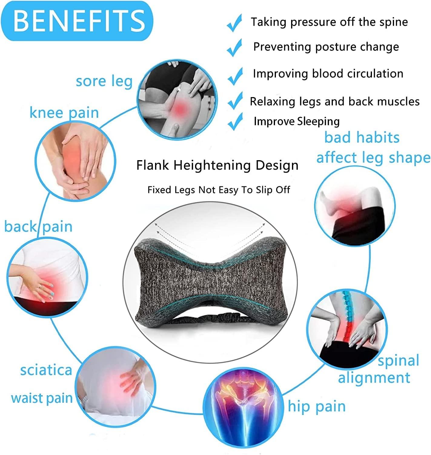 Vertdens Vertdens Leg Pillow, Knee Pillow for Side Sleepers, Leg Pillows for Sleeping, Knee Cushion for Sleeping,Suitable for Relieving Leg, Back, Knee Pain