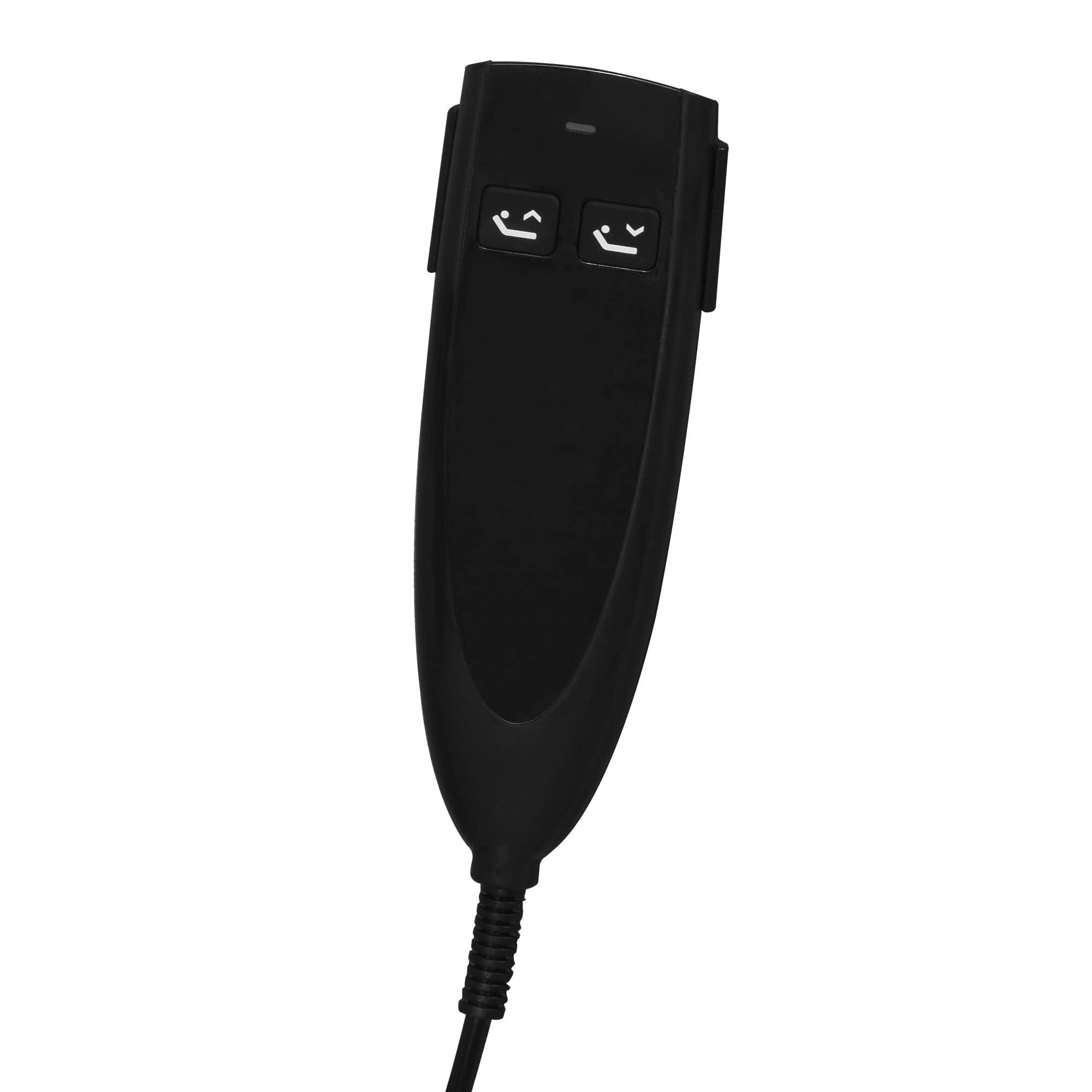 Skuehod Skuehod Electric Power Lifting Adjustable Bed Back Rest for Patient Back Lumbar Support, Assist Elderly to Get Out of Bed Easily, Removeable Bedrails with Pocket, 300lbs Capacity