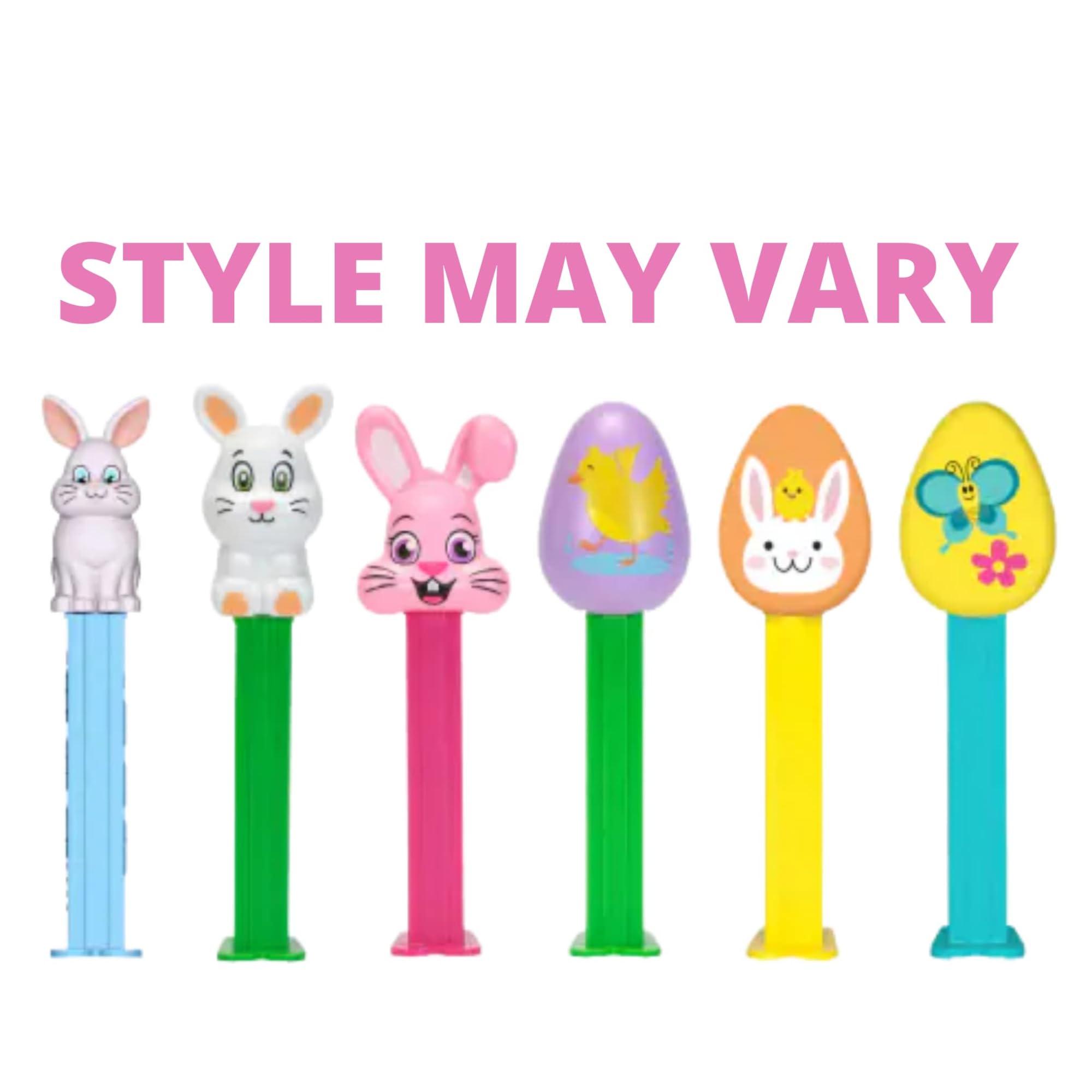 Needzo Needzo 2025 PEZ Dispensers with Assorted Flavors Refill Rolls, Easter Basket Candy (Pack of 3) Tubes