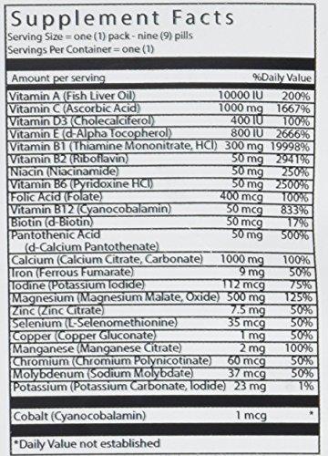 VitalBulk Vital Bulk Daily Health Kit Packet Multivitamin & Mineral Supplements 30 Count Bag