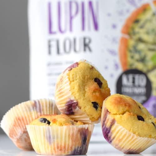 MODERN MOUNTAIN Lupin Flour (3 lb) Low-Carb Flour, 2g Net Carbs Per Serving, Improve Keto-Friendly Baked Goods, High in Protein and Fiber, Keto, Gluten-Free, Non-GMO