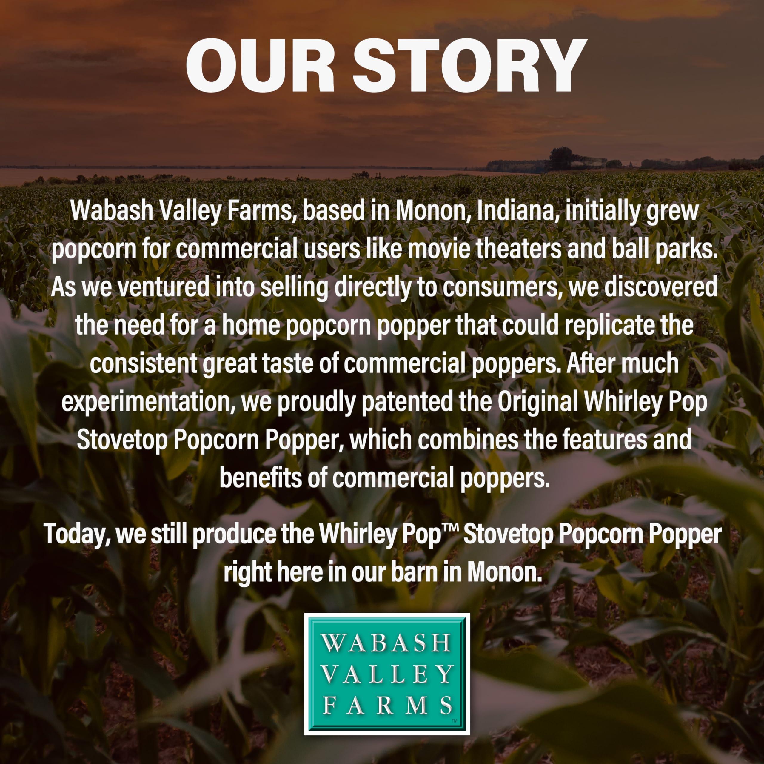Wabash Valley Farms Extra Large Mushroom Popcorn Kernels - 6 lb of Large Mushroom Shaped Popcorn Kernels for Popping, Popcorn Popper Kernels for Whirley Pop Stovetop Popcorn Maker (by Wabash Valley Farms)