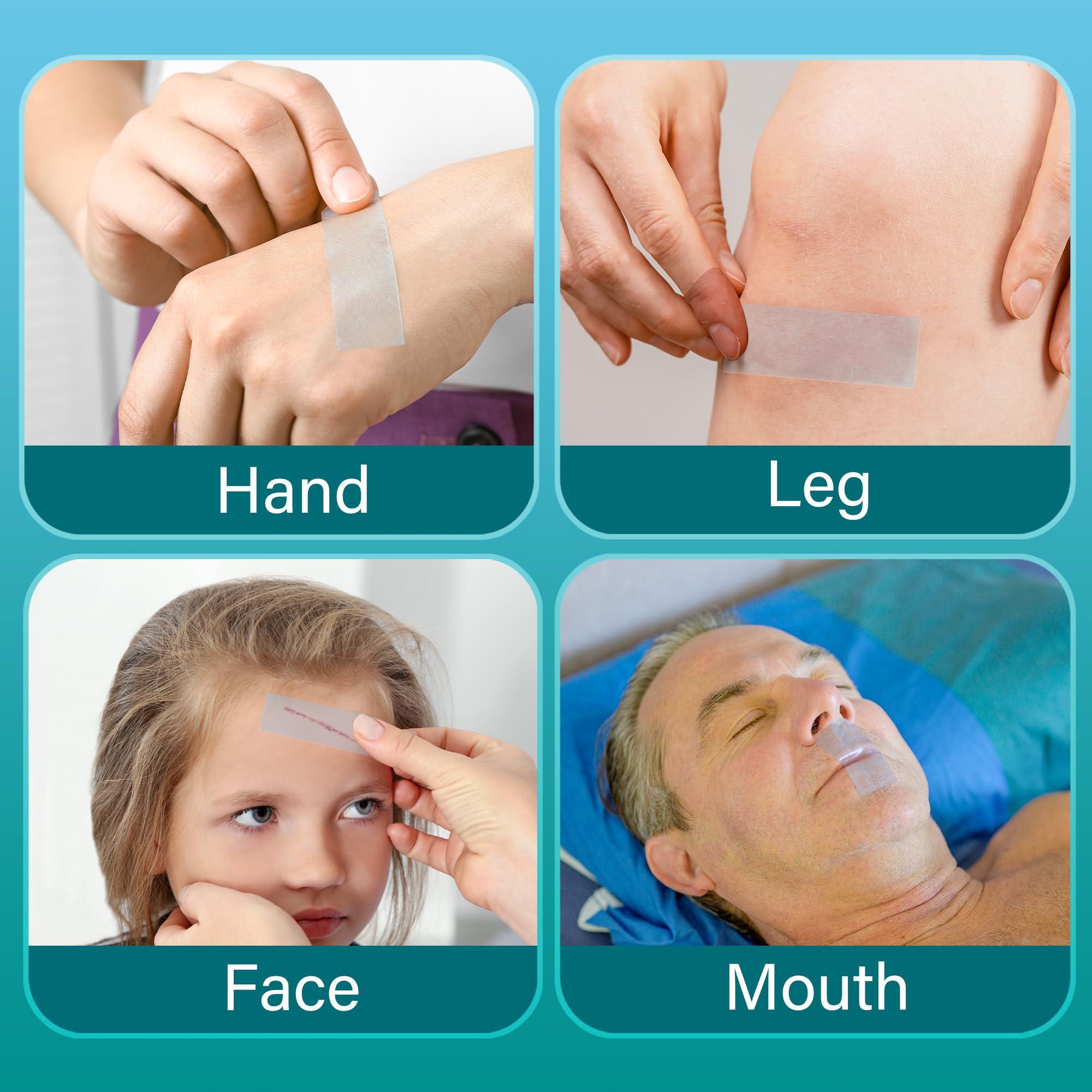 LotFancy LotFancy Medical Silicone Tape, 2Rolls 1”×5.5 Yds, Waterproof Adhesive Surgical Tape, Soft Skin Tape for Surgery First Aid, Wound, Bandage and Sensitive Skin