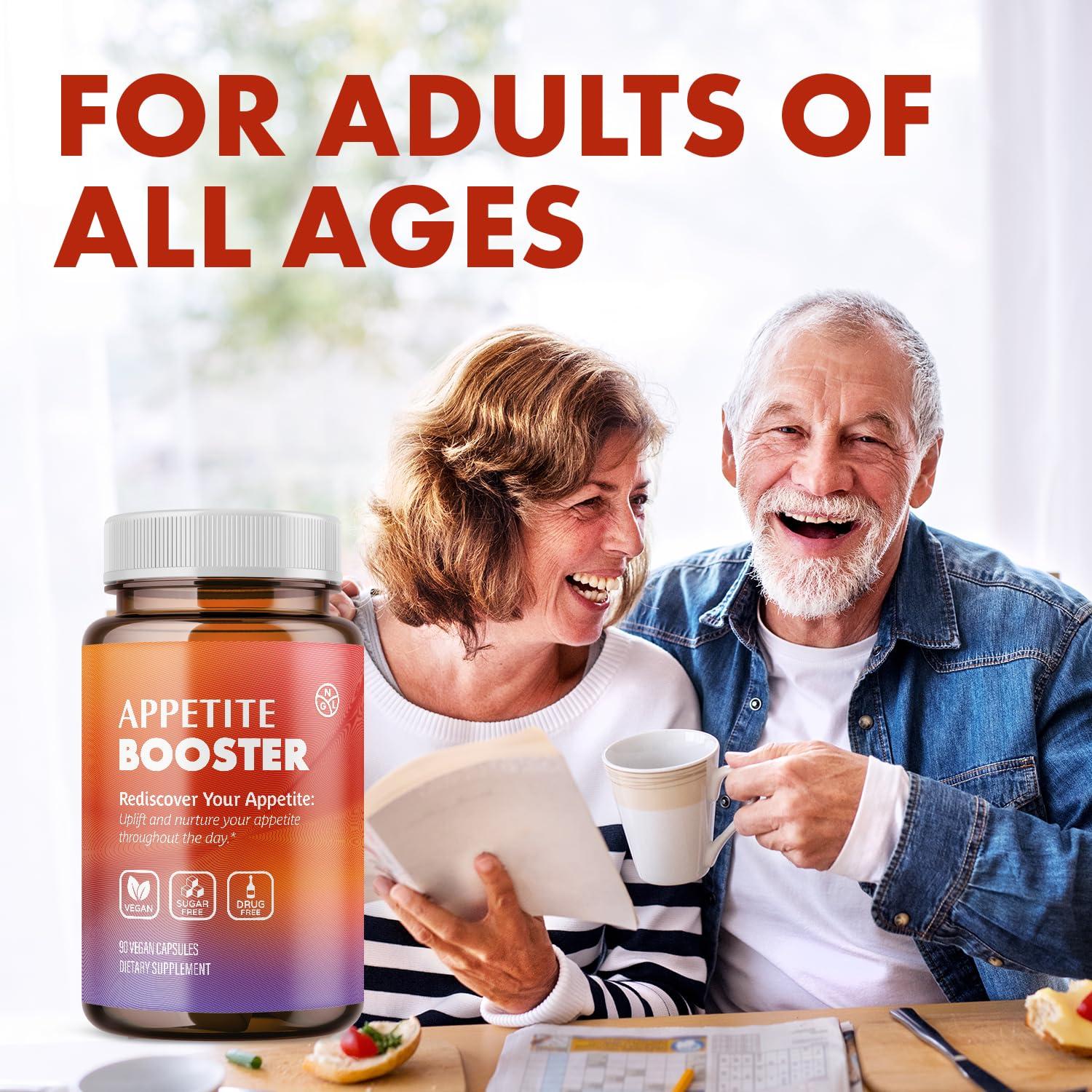 NGL NGL Appetite Booster Pills Extra Strength for Adults Fortified with Lysine, Folic Acid, Iron, Thiamine, B Complex