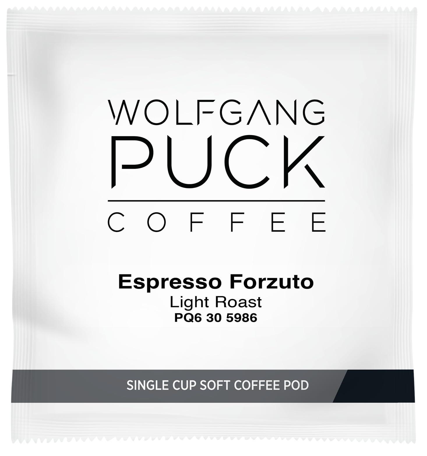 Wolfgang Puck Wolfgang Puck Coffee, Espresso Forzuto, 9.5 Gram Soft Pods, 18-Count (Pack of 3)