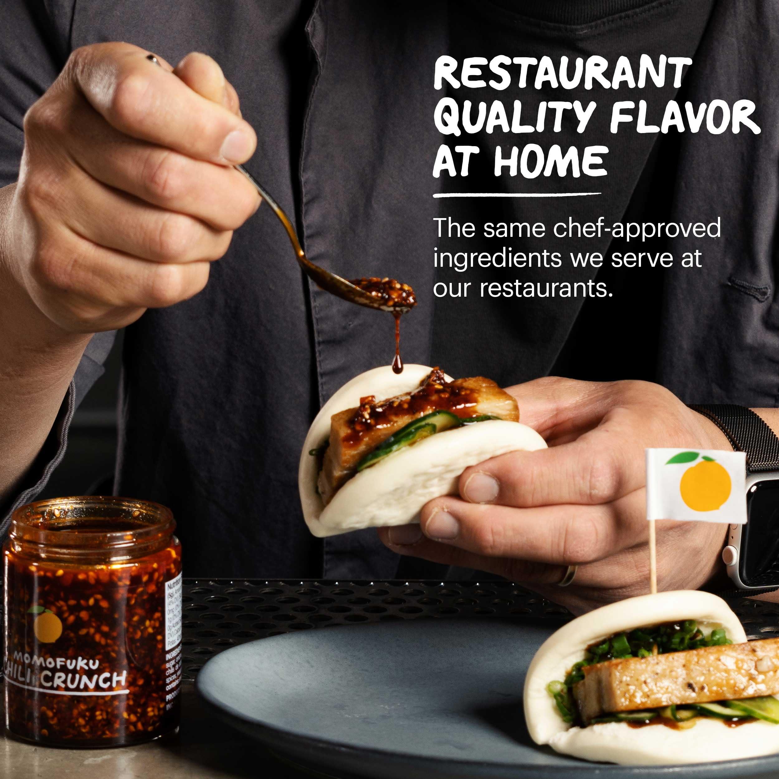 MOMOFUKU Momofuku Original Starter Pack by David Chang, With Original Chili Crunch, Soy & Scallion Ramen, Soy Sauce, & Savory Salt, Seasoning Gift for Foodies